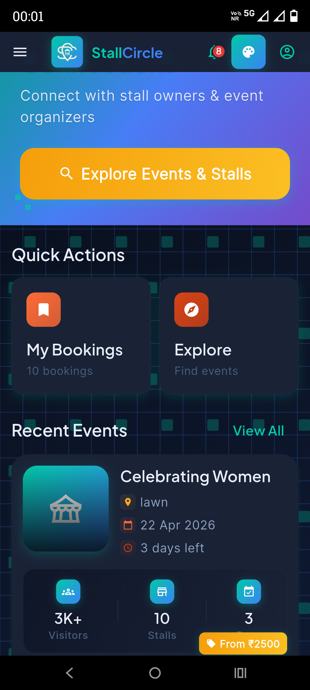 Stall Circle - Browse & Book Stalls